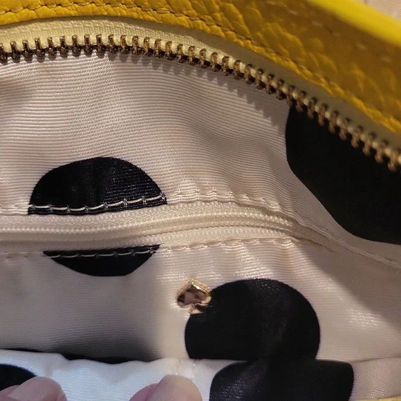 Kate Spade Yellow Pebble Leather Crossbody Bag - Picture 7 of 9